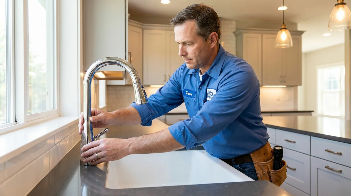 Kitchen faucet installation by Johns Plumbing LLC in Moberly