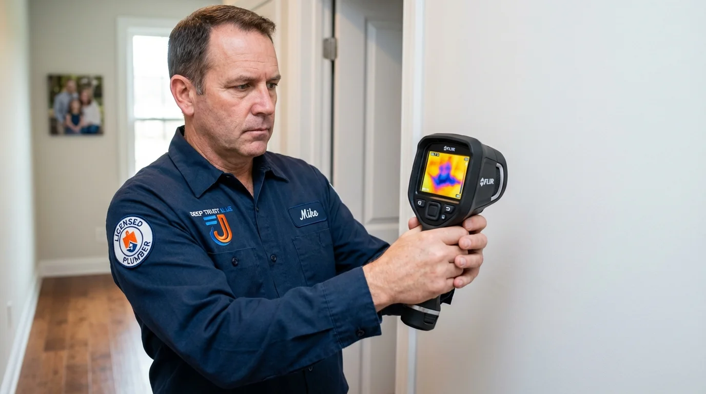 Thermal imaging leak detection by Johns Plumbing LLC in Moberly